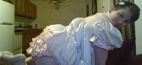 Super Diapered Tushy - 2nd / 3rd, diaper,dress,sissy,baby, Adult Babies,Feminization