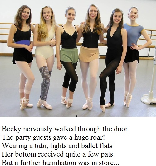 Chloe's fancy dress birthday party - The Ballet School welcome a very special guest, feminisation,ballet,tutu,humiliation, Feminization,Sissy Fashion