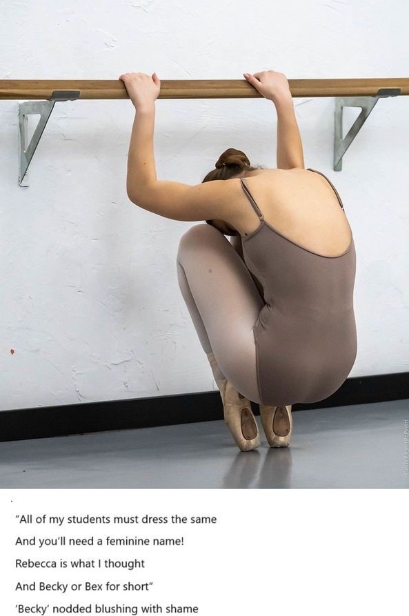 Watch your Neighbour - Take care when dressing up, you never know who may walk in..., Ballet,leotard,tights,humiliation, Feminization