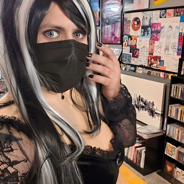 Recent dress-up / jam sessions! - Just dropping a bunch of recent photos from my past few dress-up days., Girly,guitar,dress,rock,sissy,femme,goth,kawaii, Feminization,Sissy Fashion,Fairytale,Pop Culture,Breast Implants,Dolled Up,Magical Change