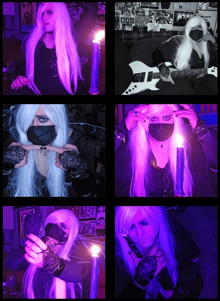 More Dressup Time! :D - Home alone and having fun ^-^, Sissy,femboy,wig,rock,guitar,black,music,white, Sci-Fi,Pop Culture,Fairytale,Feminization