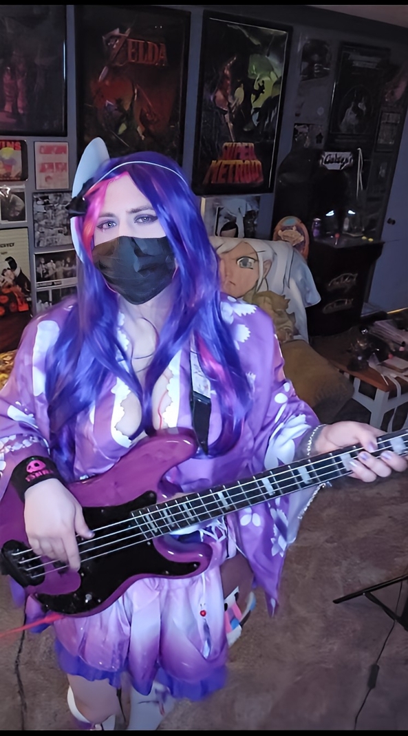 Kimono my House! - Felt pretty in my new Kimono yesterday , Sissy,femboy,wig,rock,guitar,purple,music, Feminization,Pop Culture,Fairytale