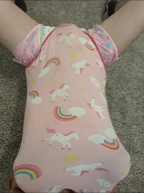 Diapered in a Onesie!! - I love wearing a big wet diaper and a cute little onesie.  I need some more Oneises, any suggestions??, ABDL,Diaper,Diapered,Onesie , Diaper Lovers,Breast Feeding,Wetting The Bed,Adult Babies,Thumb Sucking
