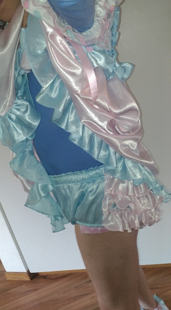 My blue/pink Dress, Sissybaby,Adultbaby,AB/DL,ABDL,AB,SB,Diaper, Adult Babies,Sissy Fashion