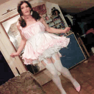 Lovely Dresses, Silky Nylons, Taught Garters - And A Big Thick Diaper & Rubber Panties, ABDL Sissy Crossdresser, Adult Babies,Feminization,Sissy Fashion,Diaper Lovers,Dolled Up