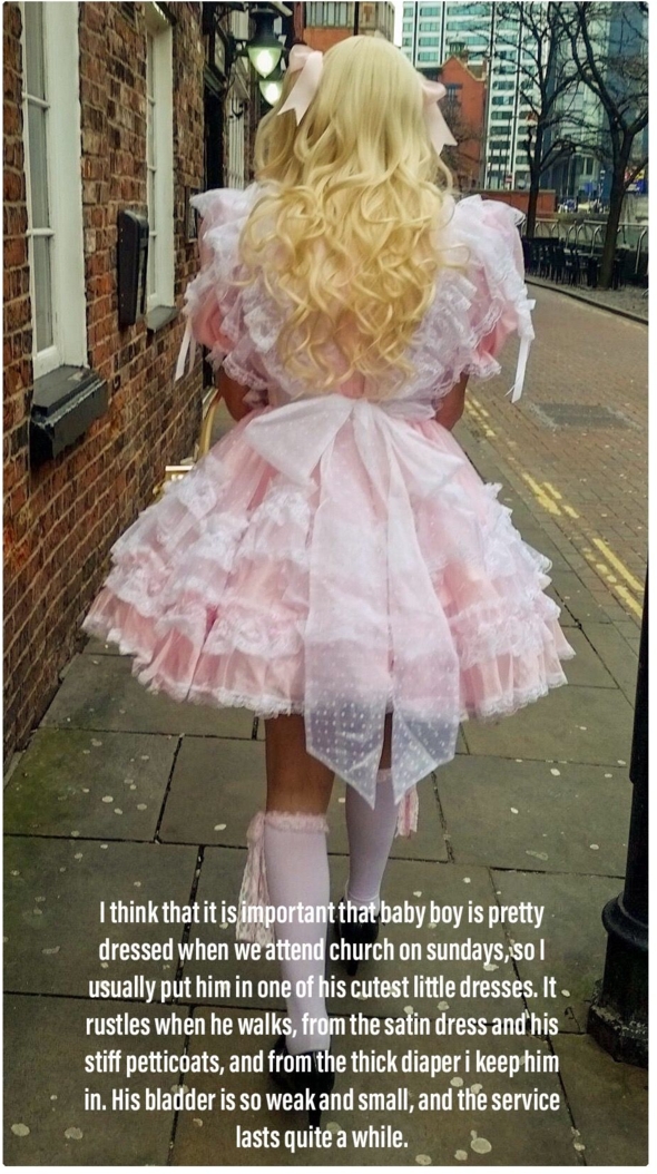 Monday A New Week Diapered & Dressed - A Joy For Any Sissy!, ABDL Sissy, Adult Babies,Feminization,Sissy Fashion,Diaper Lovers,Dolled Up