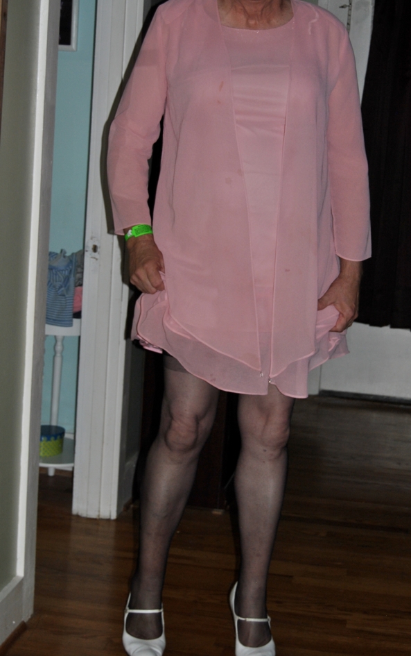 Sheer Pink Dress - So light & Airy, crossdresser Diaper AB DL, Sissy Fashion,Dolled Up,Adult Babies,Fairytale,Diaper Lovers