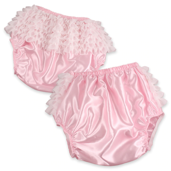 My wife bought me a few pair of plastic panties - I love wearing pink ruffled plastic panties, ABDL Sissy Crossdresser, Adult Babies,Feminization,Sissy Fashion,Diaper Lovers,Dolled Up