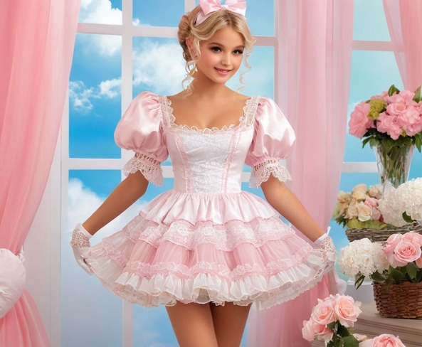 Frilly Dresses, An Audience, Diapered Forever - My Life In A Nutshell, ABDL Sissy,Crossdresser, Adult Babies,Feminization,Sissy Fashion,Diaper Lovers,Dolled Up