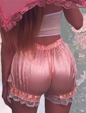Wonderful Dresses Locked In Satin - Lace and Thick Diapers, ABDL Sissy Crossdresser, Adult Babies,Feminization,Sissy Fashion,Diaper Lovers,Dolled Up