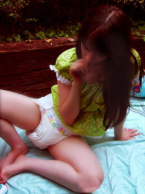 It is Especially Exciting To Be Diapered For Bed! - Diapered In New Pink Satin Rhumba Panties, ABDL Sissy Crossdresser, Adult Babies,Feminization,Sissy Fashion,Diaper Lovers,Dolled Up