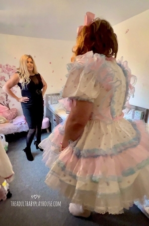 You'll Be Diapered & Dressed Every Day - Just Like A Frilly Girl!, ABDL Sissy Transvestite, Adult Babies,Feminization,Sissy Fashion,Diaper Lovers,Dolled Up