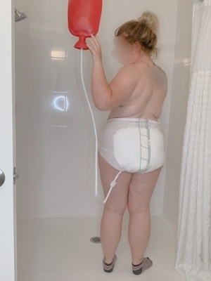 It is Especially Exciting To Be Diapered For Bed! - Diapered In New Pink Satin Rhumba Panties, ABDL Sissy Crossdresser, Adult Babies,Feminization,Sissy Fashion,Diaper Lovers,Dolled Up