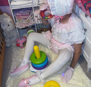 He Loves Being Diapered In A Frilly Dress - A True Sissy , ABDL Sissy Crossdresser, Adult Babies,Feminization,Sissy Fashion,Diaper Lovers,Dolled Up