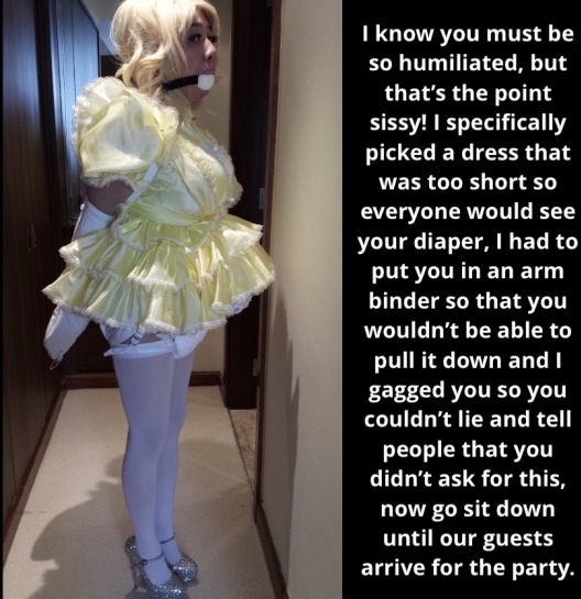 Loving The Daily Humiliation - Diapered Sissies Are The Best!, ABDL Sissy Crossdresser, Adult Babies,Feminization,Sissy Fashion,Diaper Lovers,Dolled Up,Bondage
