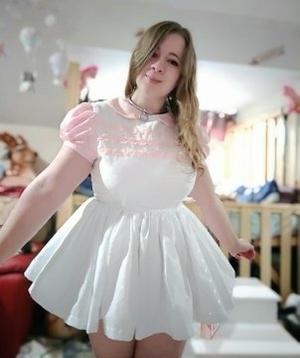 The Man Is Always In Diapers & A Dress - He Loves It!, ABDL Sissy Crossdresser, Adult Babies,Feminization,Sissy Fashion,Diaper Lovers,Dolled Up