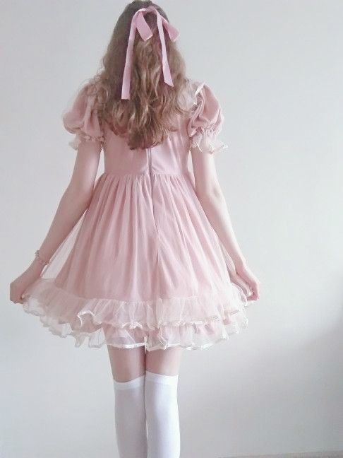 Wonderful Dresses Locked In Satin - Lace and Thick Diapers, ABDL Sissy Crossdresser, Adult Babies,Feminization,Sissy Fashion,Diaper Lovers,Dolled Up