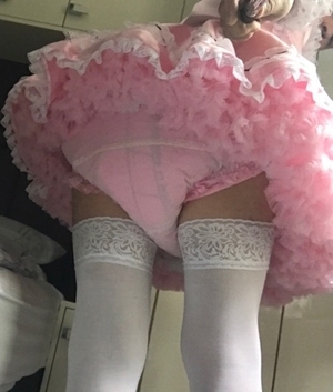 Time To Dress Up Pretty Again For Church - A Nice Short Pink Dress & Thick Pink Diaper, ABDL Sissy CD Humiliation, Adult Babies,Feminization,Sissy Fashion,Diaper Lovers,Dolled Up,Bondage