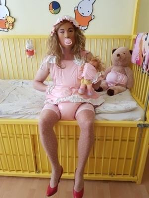Shaved Bathed Diapered & Perfumed - Wearing Sexy Lingeie, A Frilly Dress & Heels!, A/B D/L Sissy Crossdresser Humiliation, Adult Babies,Feminization,Sissy Fashion,Diaper Lovers,Dominating Mistress Or Master,Dolled Up