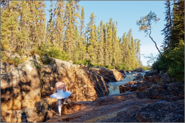 Sissy ballerina 14 - Waterfall - Part 2, forest,river,ballerina,tutu,platter,ballet,outdoor,crossdresser,waterfall, Sissy Fashion,Body Suits,Fairytale
