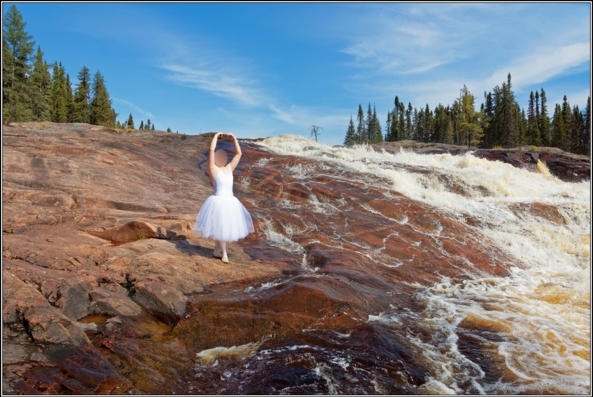 Romantic tutu 1 - Waterfall - Part 2, ballet,ballerina,sissy,outdoor,tutu,romantic,river,waterfall, Sissy Fashion,Body Suits,Fairytale