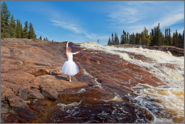 Romantic tutu 1 - Waterfall - Part 2, ballet,ballerina,sissy,outdoor,tutu,romantic,river,waterfall, Sissy Fashion,Body Suits,Fairytale