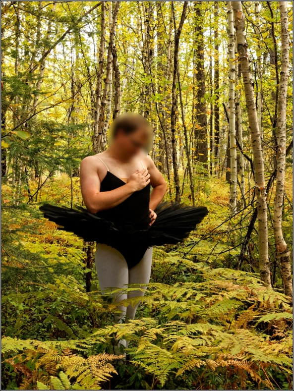 Black tutu 8 - Part 1, ballet,ballerina,sissy,forest,outdoor,tutu,platter,black, Sissy Fashion,Body Suits,Fairytale