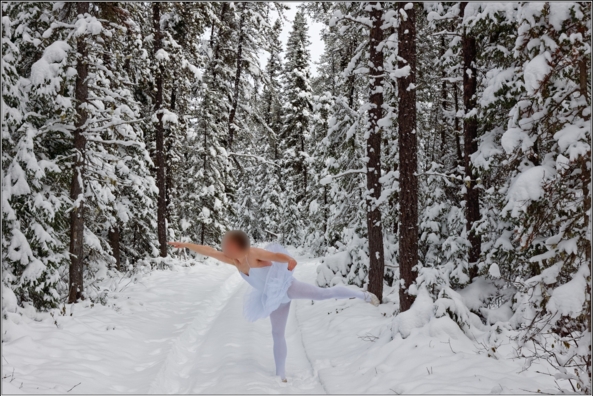 Sissy ballerina 15 - Snow - Part 1, forest,ballerina,tutu,platter,ballet,outdoor,waterfall,crossdresser,winter,snow, Sissy Fashion,Body Suits,Fairytale