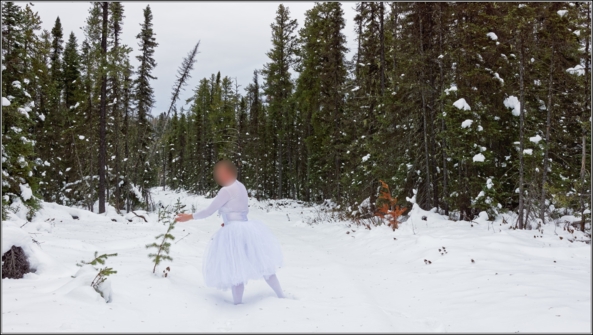 Romantic white tutu 3 - Snow, crossdresser,waterfall,outdoor,ballet,tutu,romantic,winter,ballerina,forest,snow, Sissy Fashion,Body Suits,Fairytale