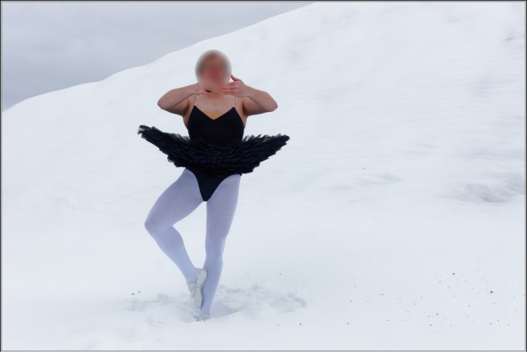 Black tutu 9 - snow - part 1, crossdresser,waterfall,outdoor,ballet,tutu,platter,winter,ballerina,forest,snow, Body Suits,Sissy Fashion,Fairytale