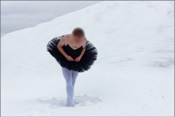 Black tutu 9 - snow - part 2, crossdresser,outdoor,ballet,tutu,platter,winter,ballerina,forest,snow, Sissy Fashion,Body Suits,Fairytale