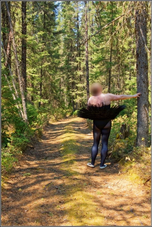 Black Swam - Part 2, ballet,ballerina,sissy,forest,outdoor,tutu,platter,black, Body Suits,Fairytale,Sissy Fashion
