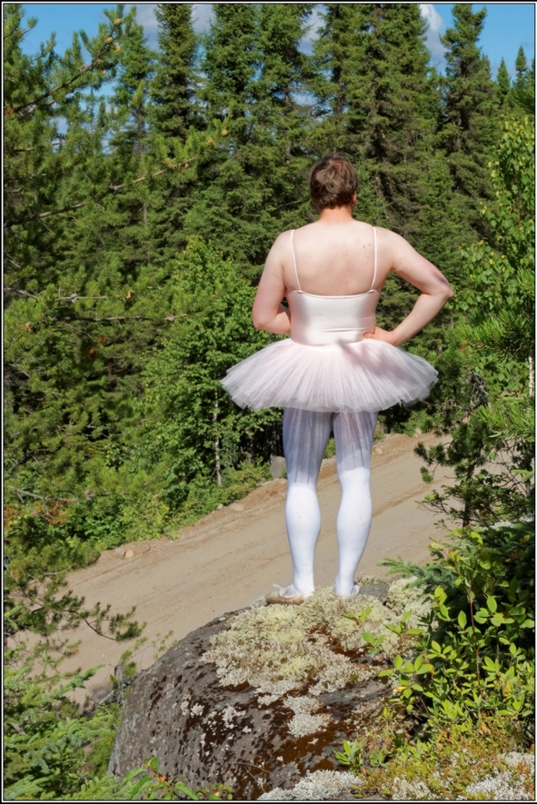 Pink tutu - part 2, ballerina,pink,tutu,platter,ballet,outdoor,crossdresser,forest, Sissy Fashion,Body Suits,Fairytale