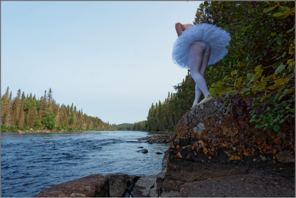 Sissy ballerina 13-The River - Part 2, river,ballerina,tutu,platter,ballet,outdoor,crossdresser,forest, Sissy Fashion,Body Suits,Fairytale