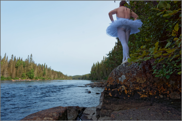 Sissy ballerina 13-The River - Part 2, river,ballerina,tutu,platter,ballet,outdoor,crossdresser,forest, Sissy Fashion,Body Suits,Fairytale