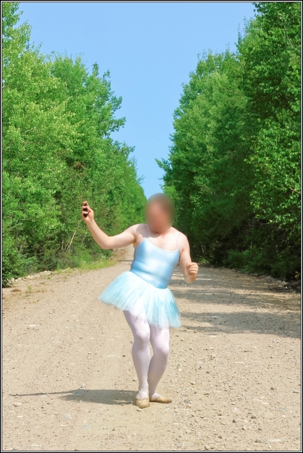 Blue tutu - part 1, blue,tutu,outdoor,forest,crossdresser,ballet,ballerina, Sissy Fashion,Body Suits,Fairytale