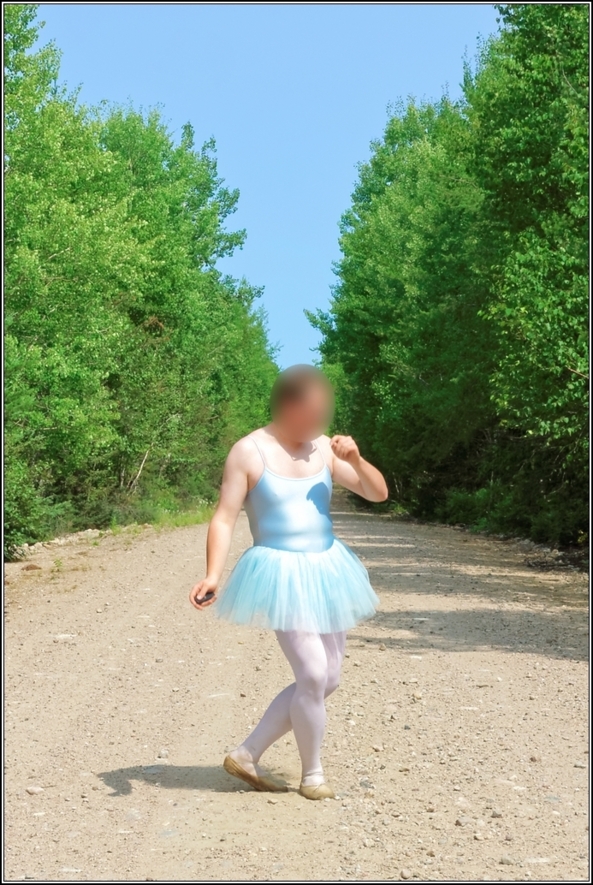 Blue tutu - part 1, blue,tutu,outdoor,forest,crossdresser,ballet,ballerina, Sissy Fashion,Body Suits,Fairytale