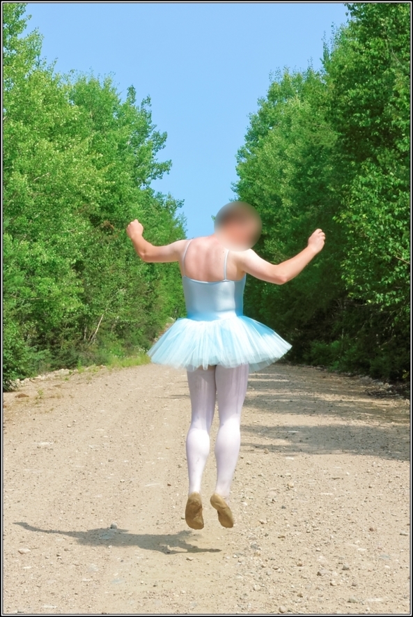 Blue tutu - part 1, blue,tutu,outdoor,forest,crossdresser,ballet,ballerina, Sissy Fashion,Body Suits,Fairytale