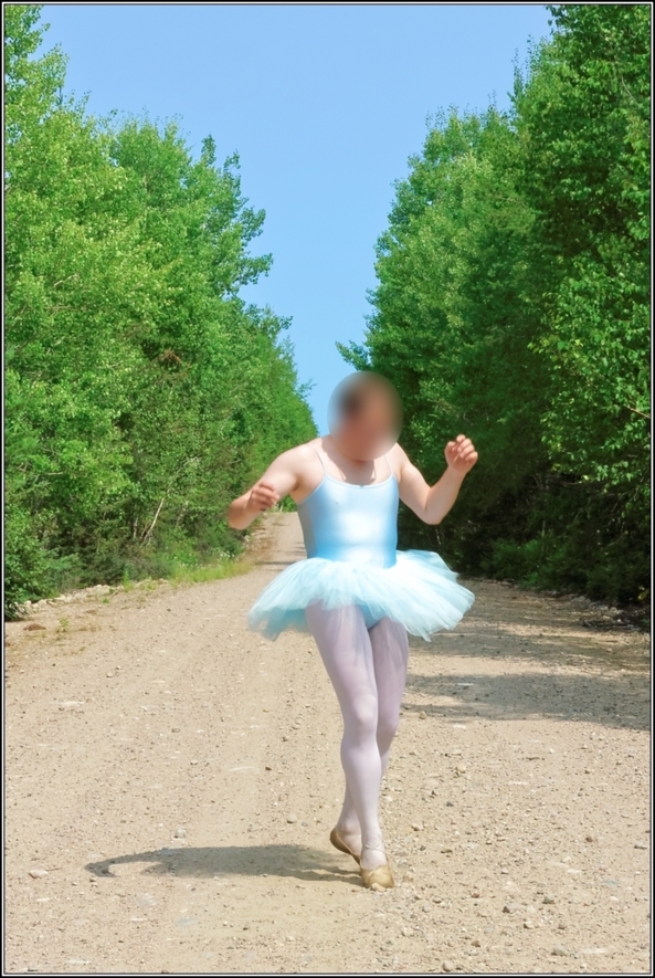 Blue tutu - part 1, blue,tutu,outdoor,forest,crossdresser,ballet,ballerina, Sissy Fashion,Body Suits,Fairytale