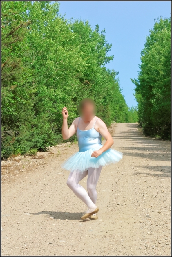 Blue tutu - part 1, blue,tutu,outdoor,forest,crossdresser,ballet,ballerina, Sissy Fashion,Body Suits,Fairytale