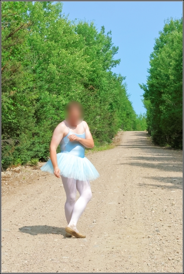 Blue tutu - part 1, blue,tutu,outdoor,forest,crossdresser,ballet,ballerina, Sissy Fashion,Body Suits,Fairytale