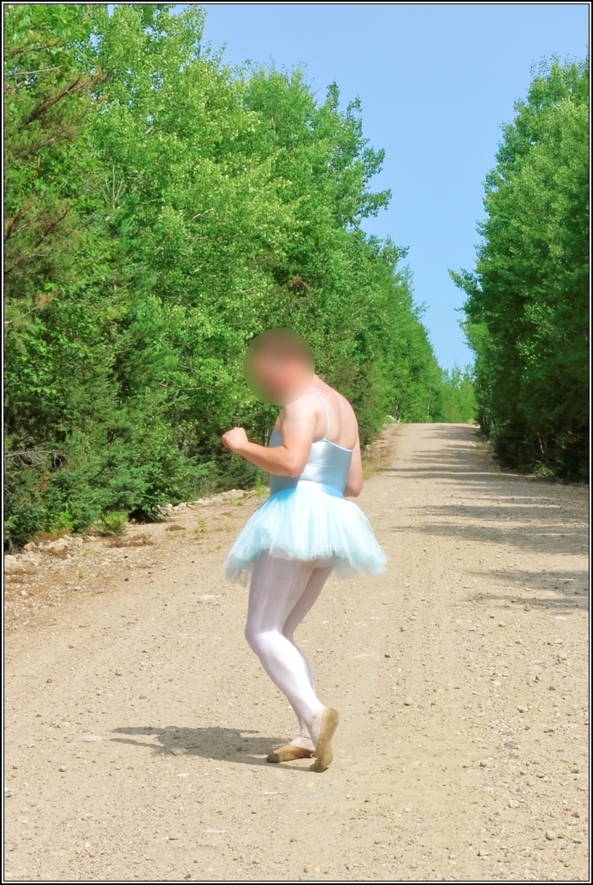 Blue tutu - part 2, blue,tutu,outdoor,forest,crossdresser,ballet,ballerina, Sissy Fashion,Body Suits,Fairytale
