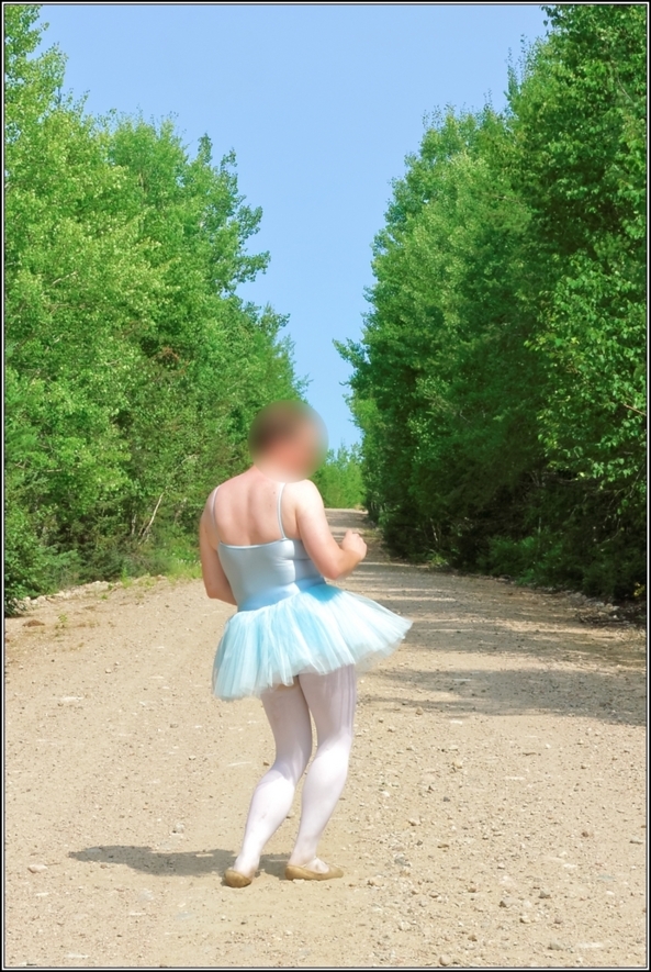 Blue tutu - part 2, blue,tutu,outdoor,forest,crossdresser,ballet,ballerina, Sissy Fashion,Body Suits,Fairytale