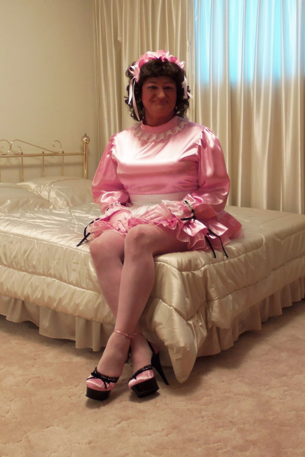 Satin Sissy Dress 136 - Sitting Pretty, Sissy,Sissymaid, Sissy Fashion,Dolled Up