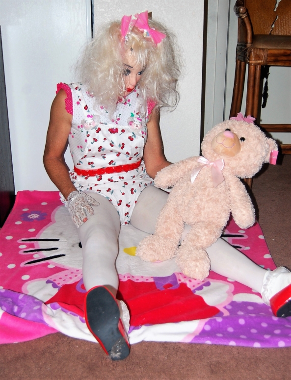 A little romp - Dollie and her dolly along with Tedward her teddy play in Dollies nursery, ADB Romper,plastic panties,onsies are sooooo cute,fashion doll,Dollie sissy, Adult Babies,Thumb Sucking,Diaper Lovers,Dolled Up,Pop Culture,Sissy Fashion