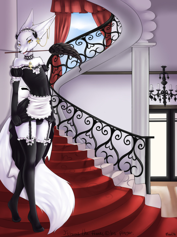 how may i help you master? - the foxyest maid around, maid,furry,sissy, Dolled Up,Feminization
