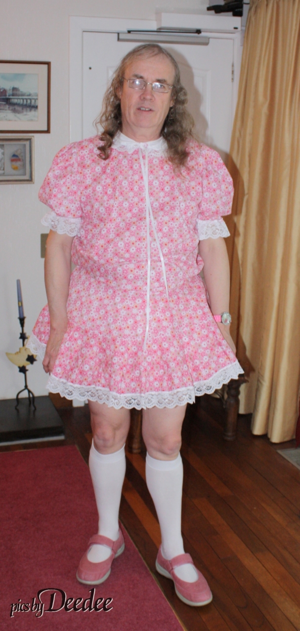 Deedee in flowery dress, Sissy,Huggy's, Sissy Fashion