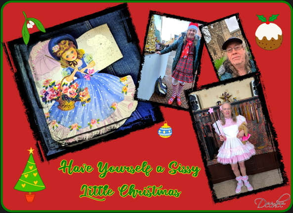 Merry Christmas, sissy dress, Fairytale