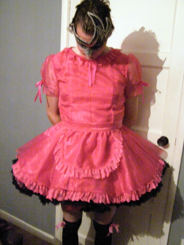 Dressed for Madame - A picture of my full dress, maid, Adult Babies,Diaper Lovers,Dolled Up,Sissy Fashion