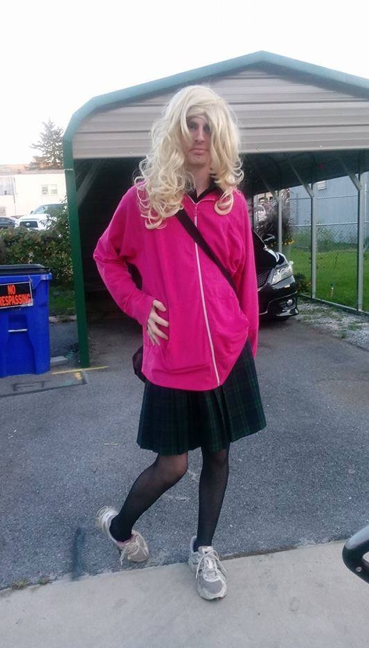 My Schholgirl look - my schoolgirl outfit for Halloween, Crossdressing,Pantyhose,School skirt, Sissy Fashion,Bisexual Orientation